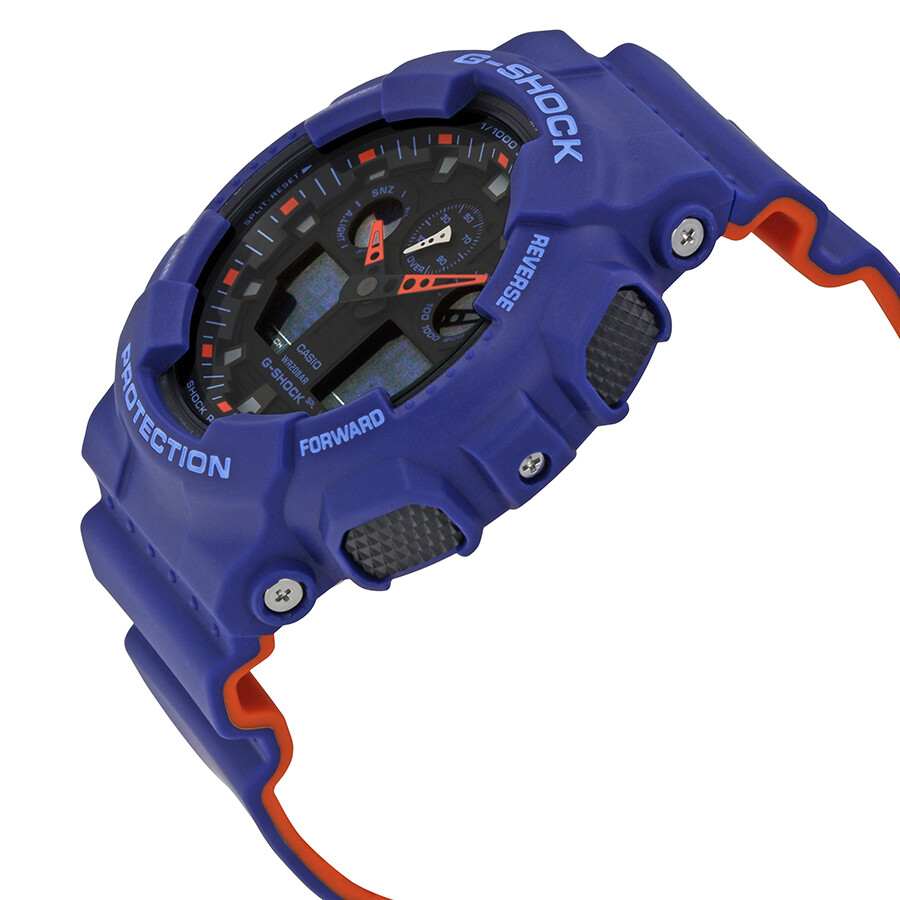 Casio G Shock Blue Resin Men S Watch Ga L A G Shock Casio