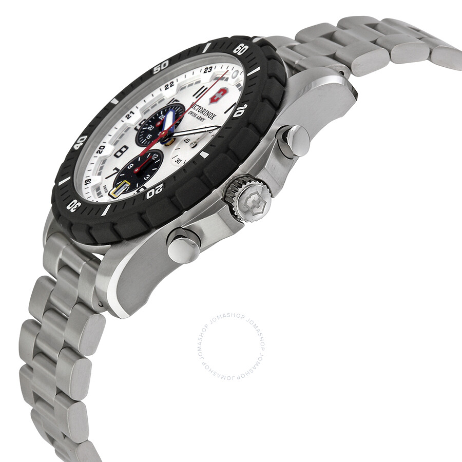 Victorinox Swiss Army Maverick Sport Chronograph White Dial Stainless