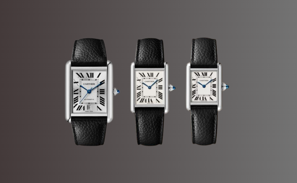 Cartier Tank Louis and Solo Sizes Showcase
