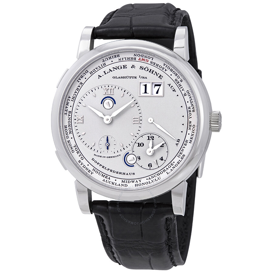 A. Lange and Sohne Lange 1 Time Zone Platinum Men's Watch 116.025 ...