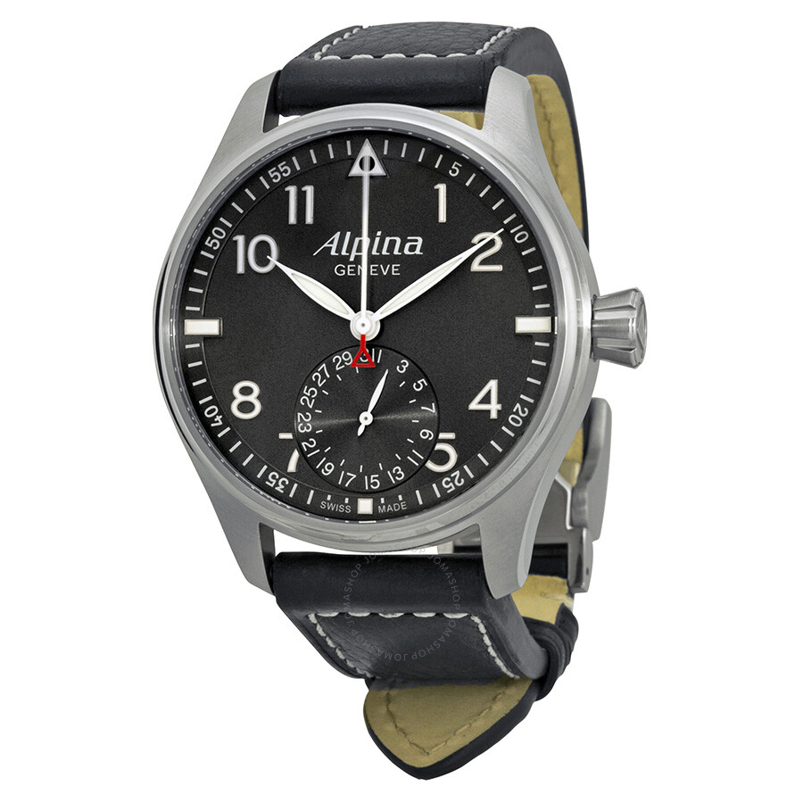 Alpina Startimer Pilot Manufacture Automatic Grey Dial Men  