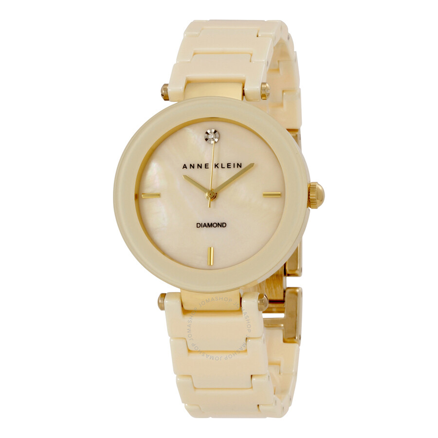 Anne Klein Mother of Pearl Ladies Watch 1018IVGB - Anne Klein - Watches ...