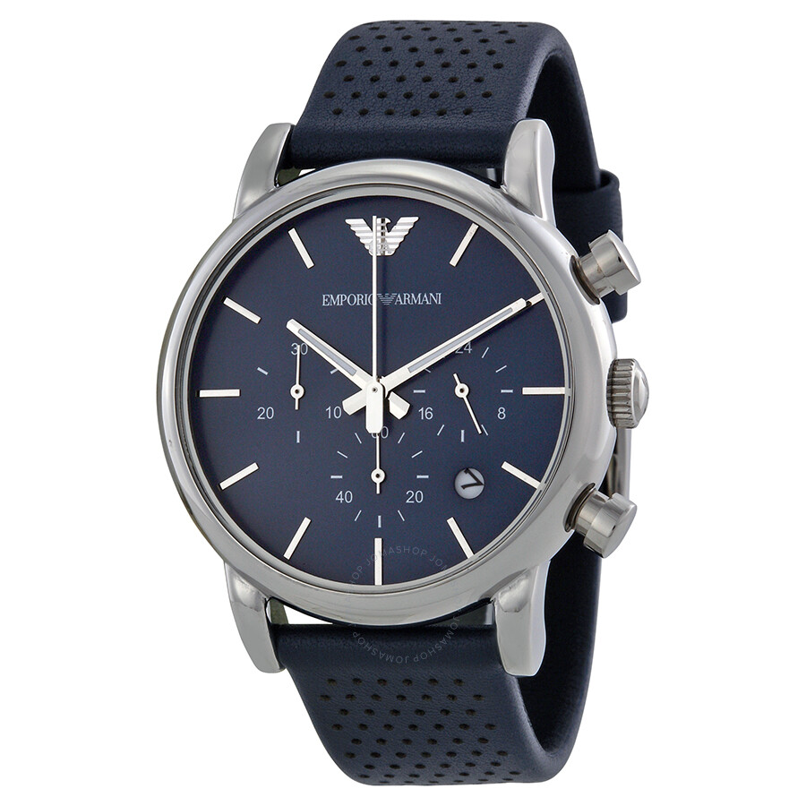 Emporio Armani Classic Chronograph Navy Dial Men's Watch AR1736