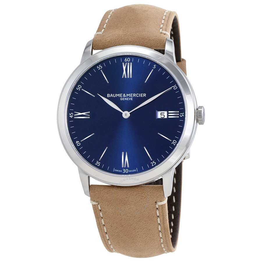Baume et Mercier Classima Blue Dial Men's Watch 10385 - Classima ...