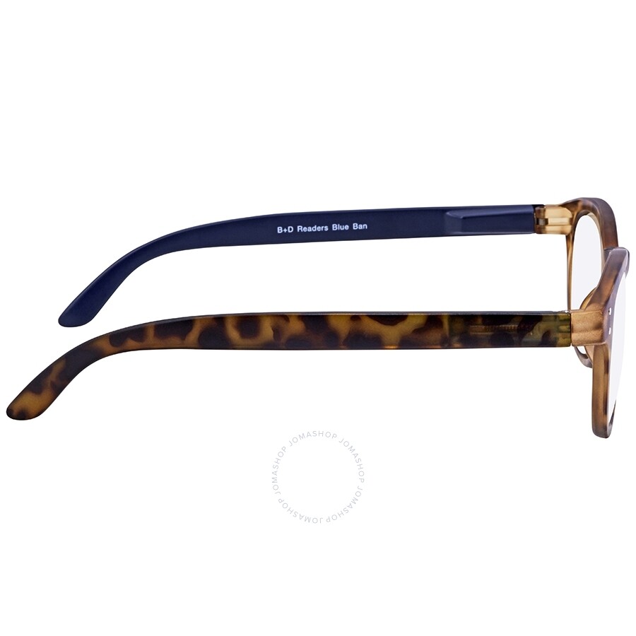 B+D Blue Ban Reader Matt Tortoise Eyeglasses 2280-88 - Blue Ban - B+D ...