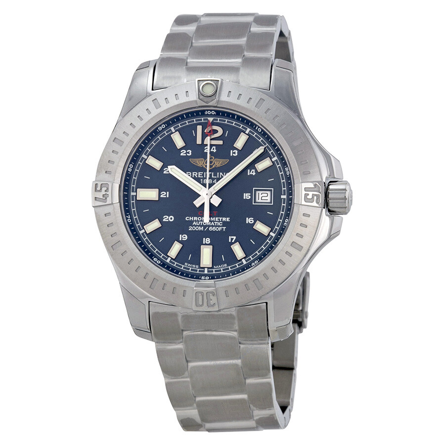 Breitling Colt Automatic Marine Blue Dial Men's Watch A1738811-C906SS ...