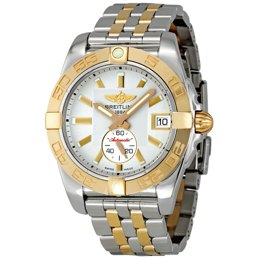 Breitling Galactic 36 Silver Dial Automatic Chronometer Two-tone Men's ...