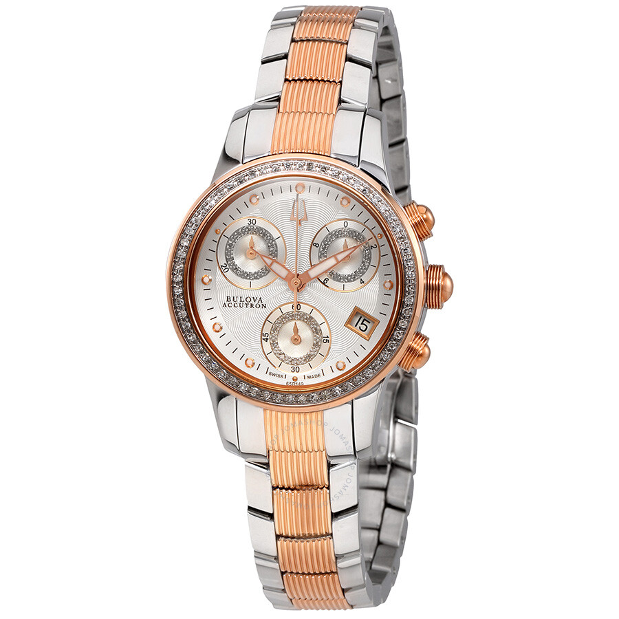 Bulova Masella Chronograph Silver Dial Ladies Watch 65R149 - Accutron ...