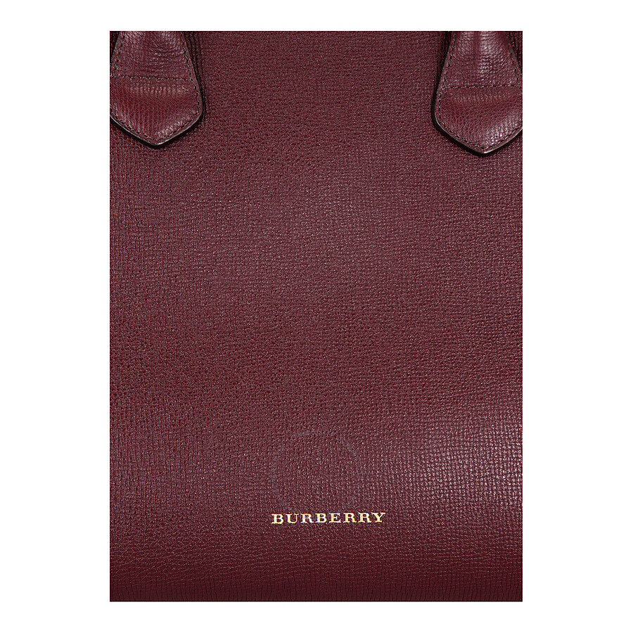 Burberry Medium Banner Leather Tote Mahogany Red Burberry Handbags And Accessories Handbags 