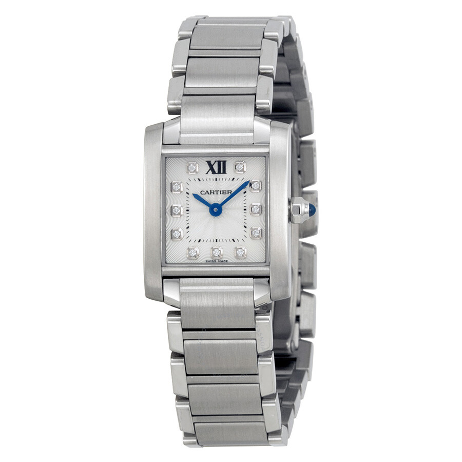 Cartier Tank Francaise Silver Dial Ladies Watch WE110006 - Tank ...