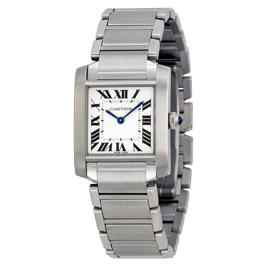 Cartier Tank Francaise Silver Dial Ladies Watch Wsta0005 Tank Francaise Cartier Watches 0415