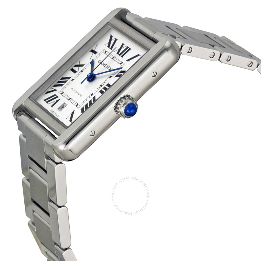 Cartier Tank Solo Xl Automatic Silver Dial Stainless Steel Men S Watch W5200028 Tank Solo