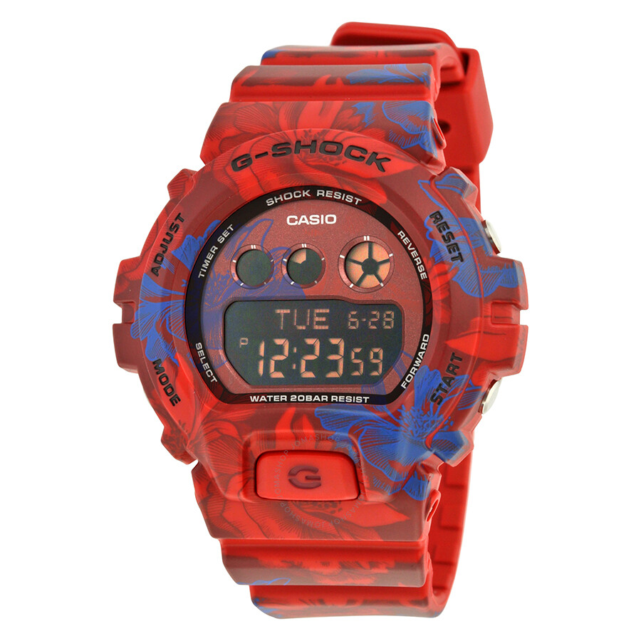 g shock blue red