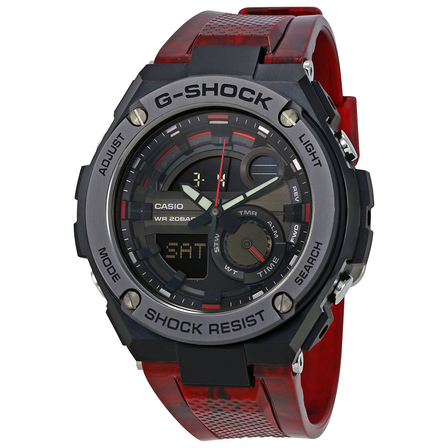 Casio GShock GSteel Red Resin Men's Watch GST210M4ACR GShock