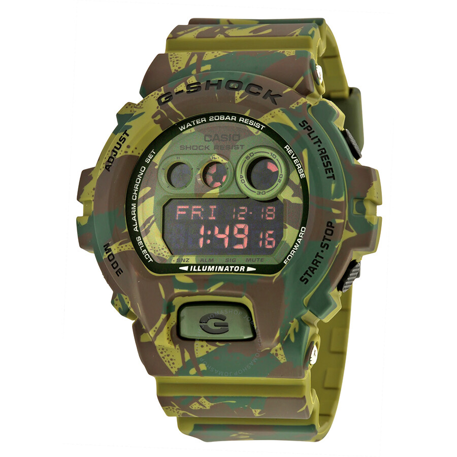 Casio G-Shock Green Camo Dial Resin Men's Watch GDX-6900MC-3 - G-Shock ...