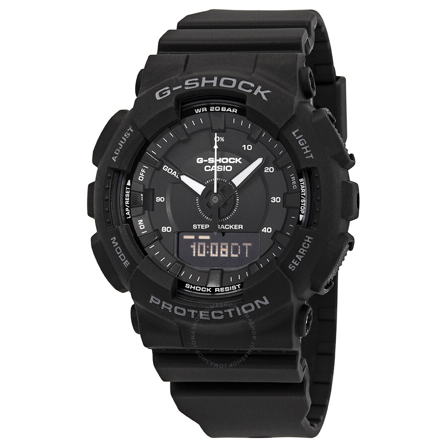 Casio G Shock S Series Black Dial Men's Analog-Digital Watch GMAS130-1A ...