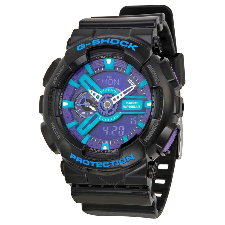 Casio G-Shock Limited Edition Blue and Purple Watch GA-110HC-1A - G ...