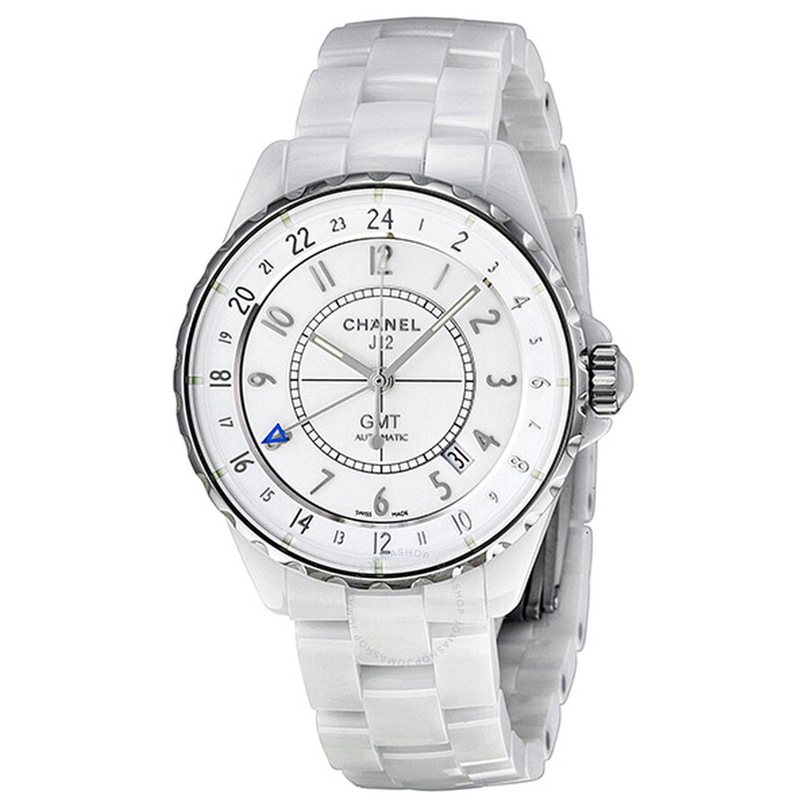 chanel women's white ceramic watch