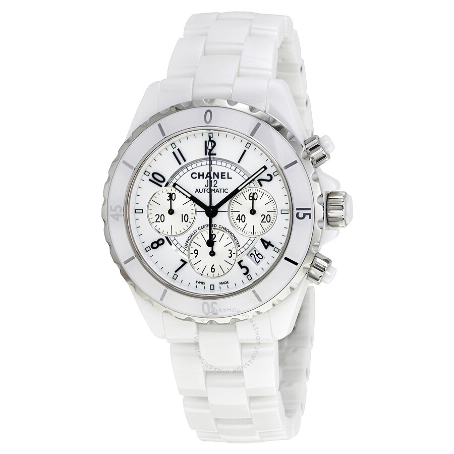 Chanel J12 Chronograph White Ceramic Unisex Watch H1007 J12 Chanel