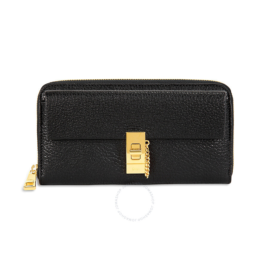 Chloe Drew Long Zipped Wallet - Black - Chloé Handbags - Handbags ...