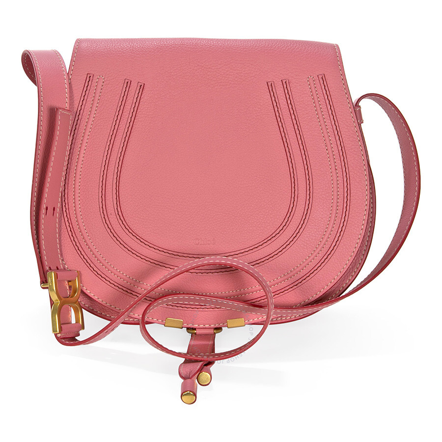 Chloe Marcie Small Saddle Bag - Magnolia Pink - Chloé Handbags ...