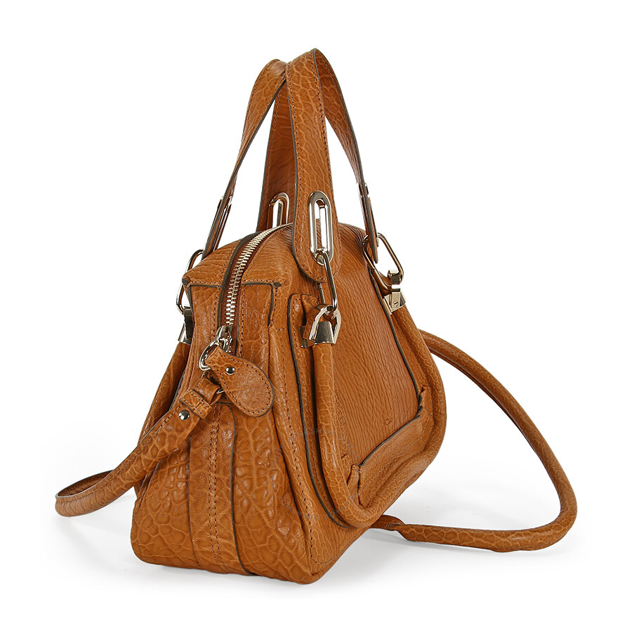 Chloe Paraty Small Leather Satchel Handbag - Brown - Chloé Handbags - Handbags - Jomashop