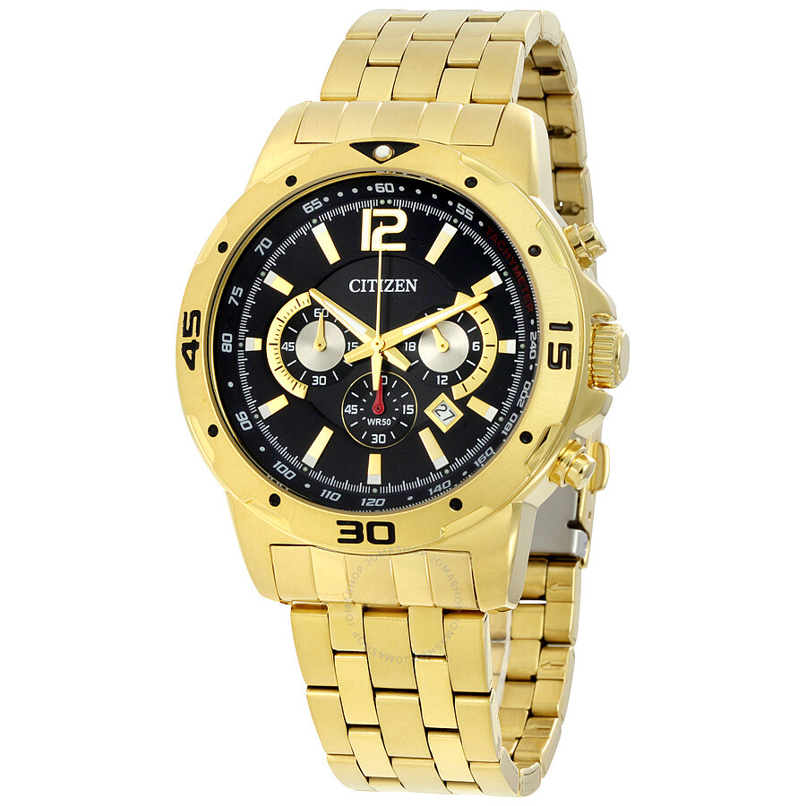 Citizen Chronograph Black Dial Men's Watch AN8102-59E - Citizen ...