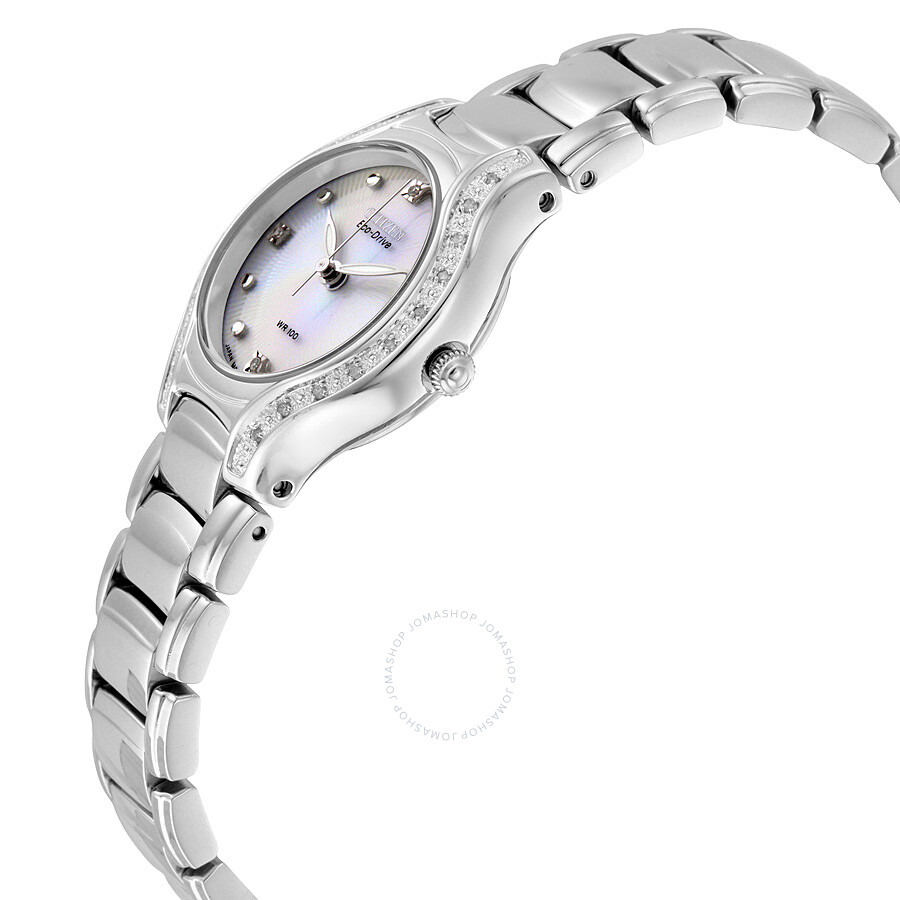 Citizen Eco Drive Silhouette Diamond Ladies Watch EW0970-51B ...