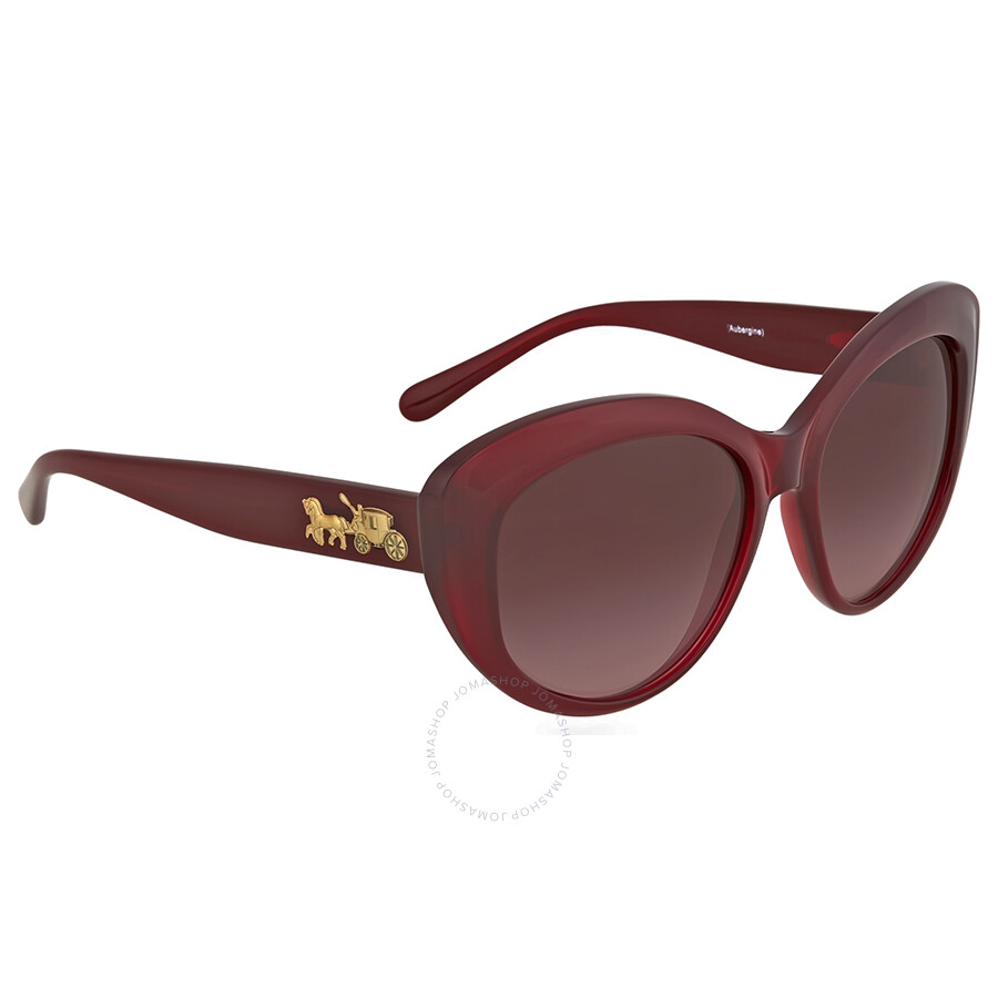 Coach Burgundy Gradient Cat Eye Sunglasses Coach Sunglasses Jomashop