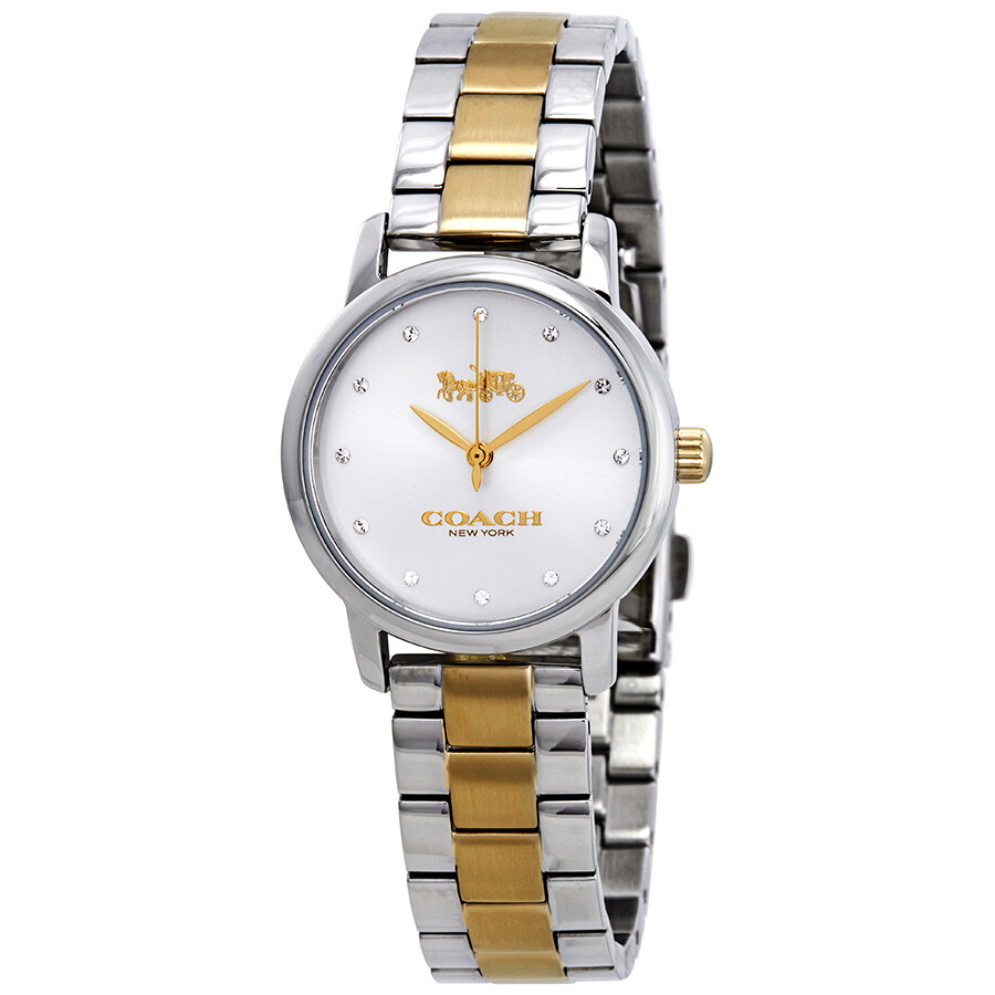 Coach Grand Silver Dial Ladies Watch 14503004 - Coach - Watches - Jomashop