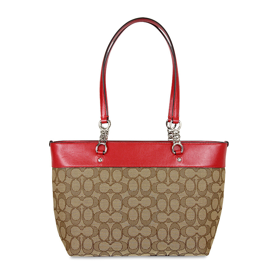 coach small red bag