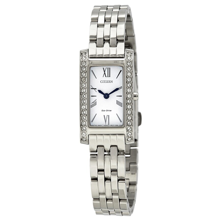 Citizen Silhouette Crystal White Dial Ladies Watch EX1470-51A ...