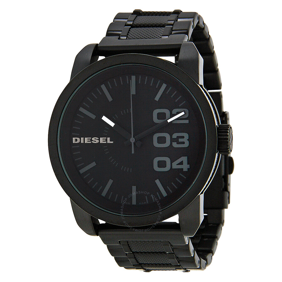 diesel all black watch