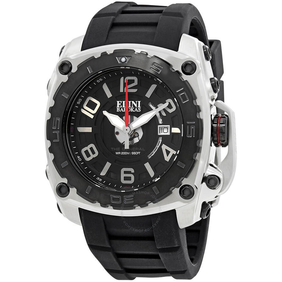 Elini Barokas The General Black Dial Men's Watch ELINI-20009-01-BB ...