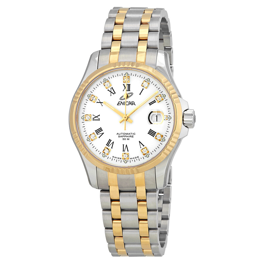 Enicar White Dial Automatic Men's Watch 3165/50/329G - Enicar - Watches ...