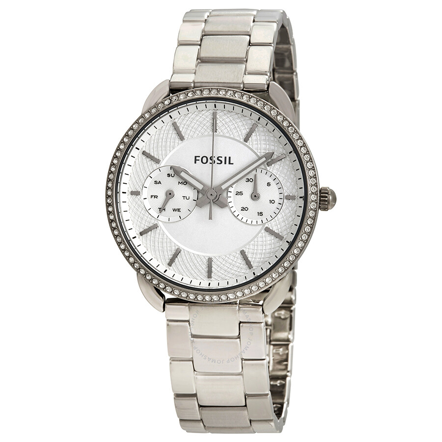 Fossil Tailor Silver Dial Stainless Steel Ladies Watch ES4262 - Tailor ...