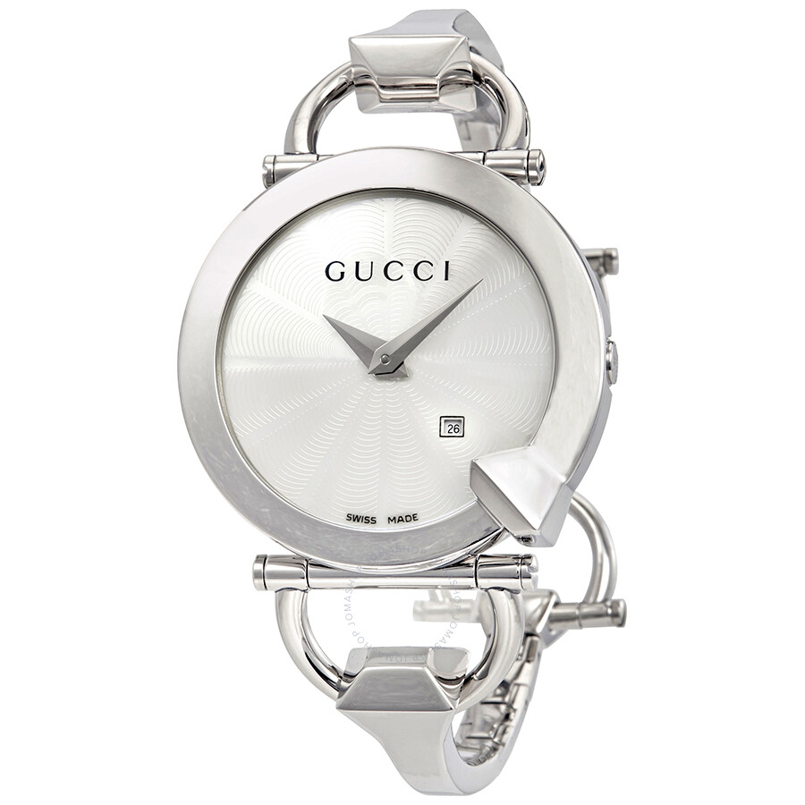 Gucci Chiodo Silver Dial Ladies Watch YA122501 - Gucci - Watches - Jomashop