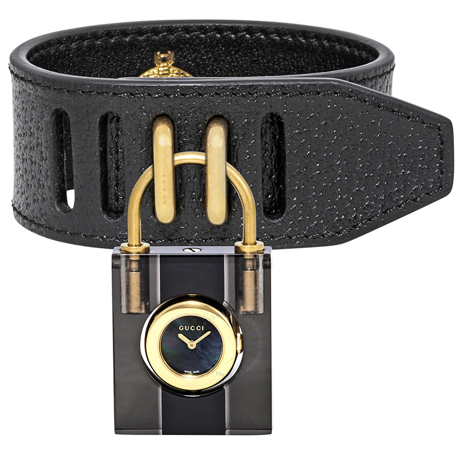 gucci padlock small black