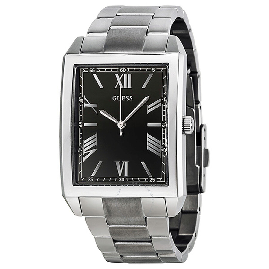 Guess Cachet Black Dial Stainless Steel Men's Watch SU0080G1 - Watches ...