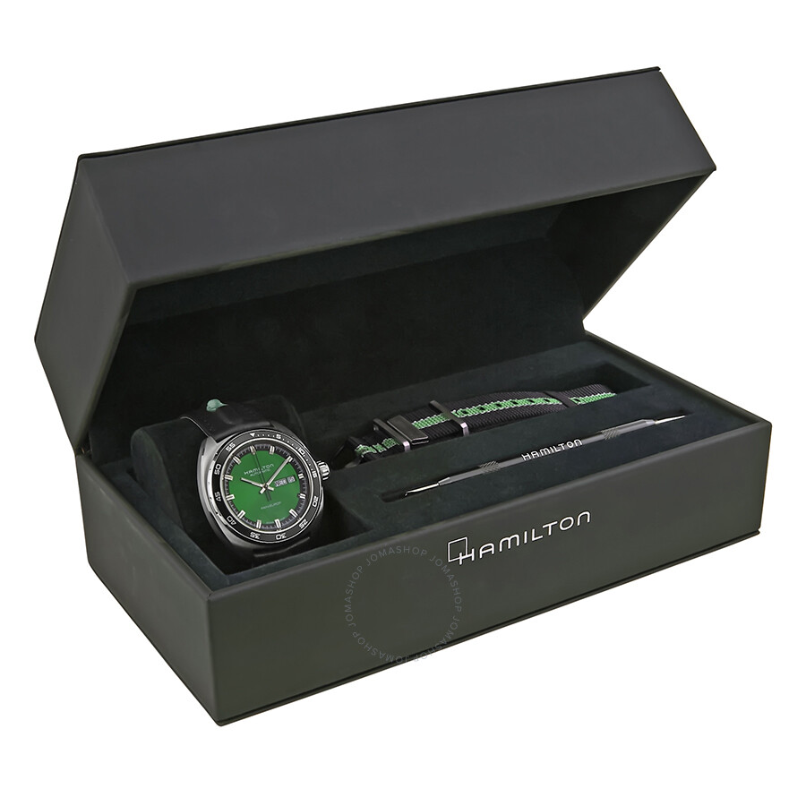 Hamilton American Classic Pan Europ Automatic Green Dial Men's Watch ...