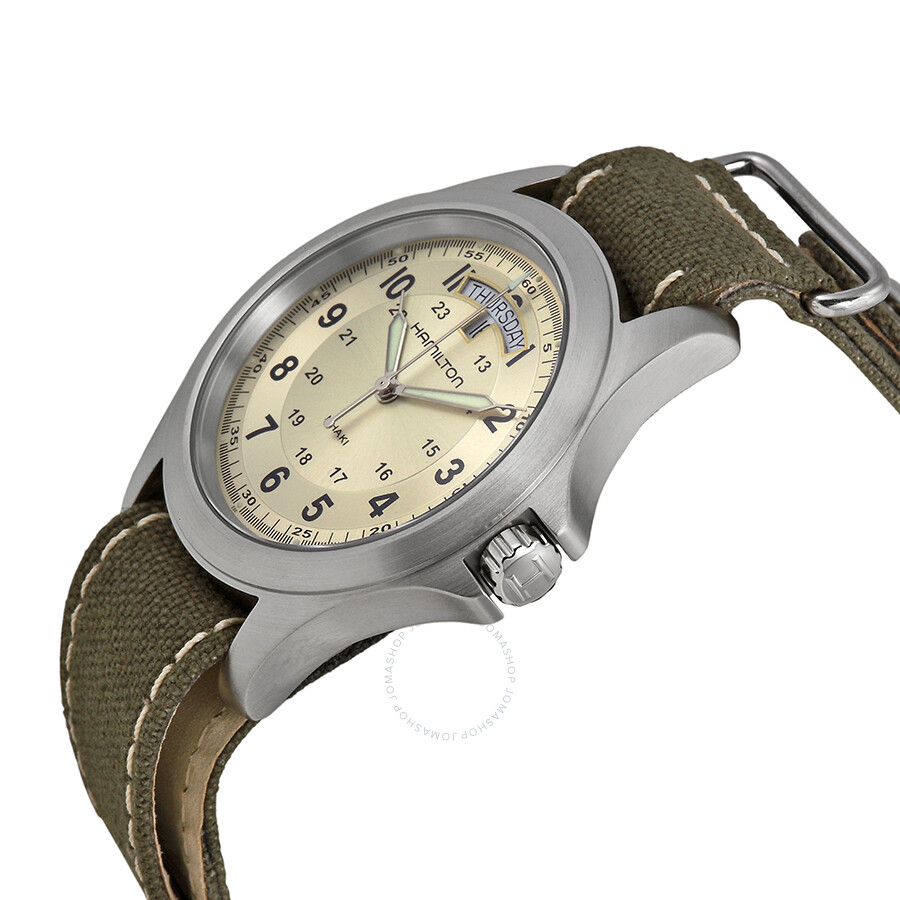 Hamilton Khaki King Quartz Men's Watch H64451823 - Khaki ...