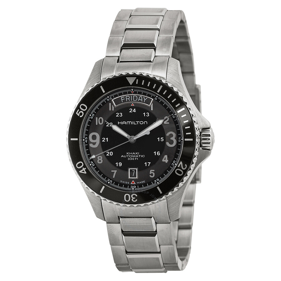 Hamilton Khaki King Scuba Automatic Black Dial Men's Watch ...