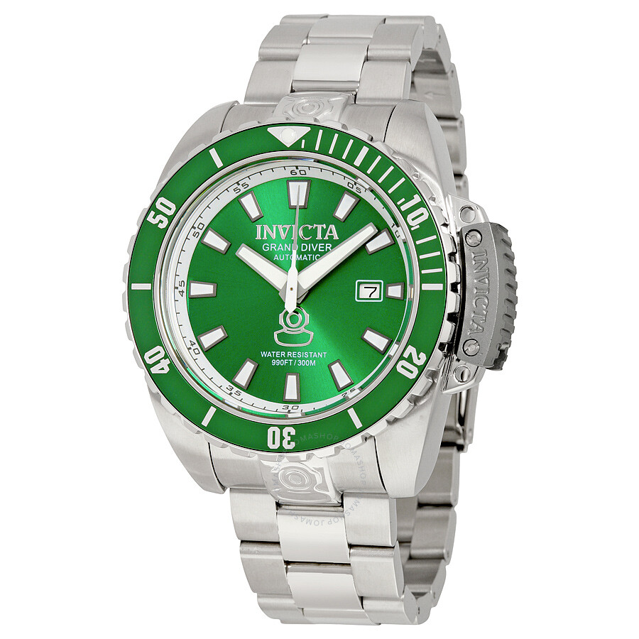 Invicta Pro Diver Automatic Green Dial Stainless Steel Men's Watch ...