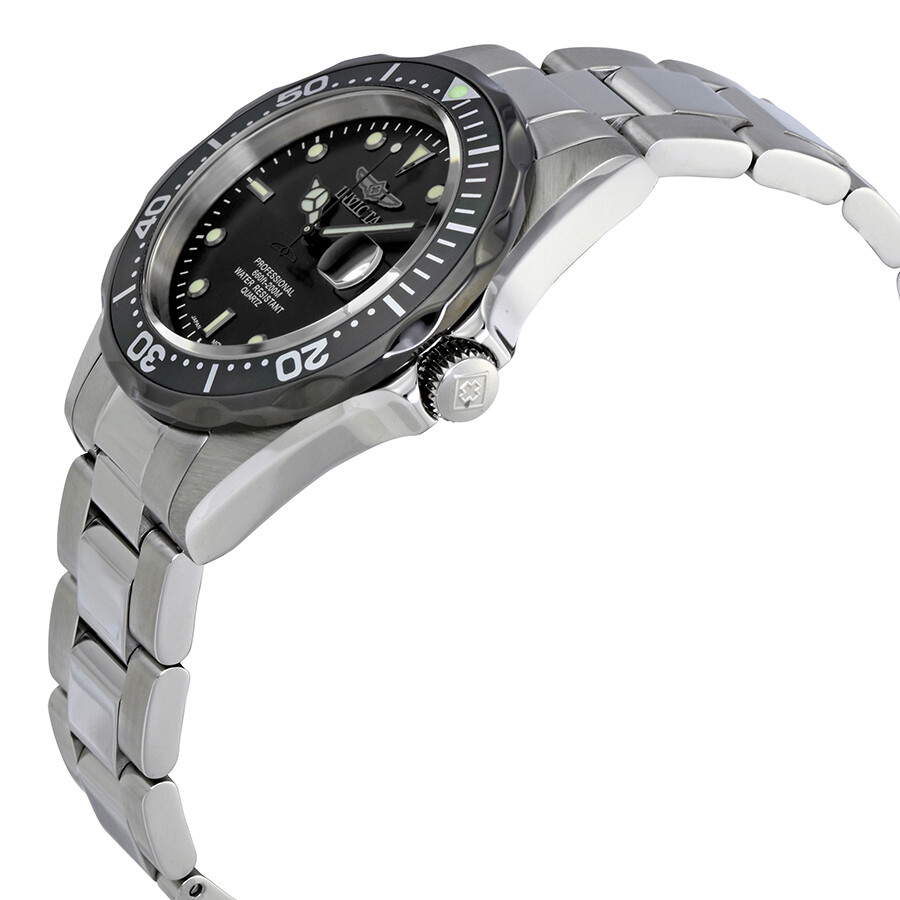 Invicta Pro Diver Charcoal Grey Dial Stainless Steel Men's Watch 12812 ...