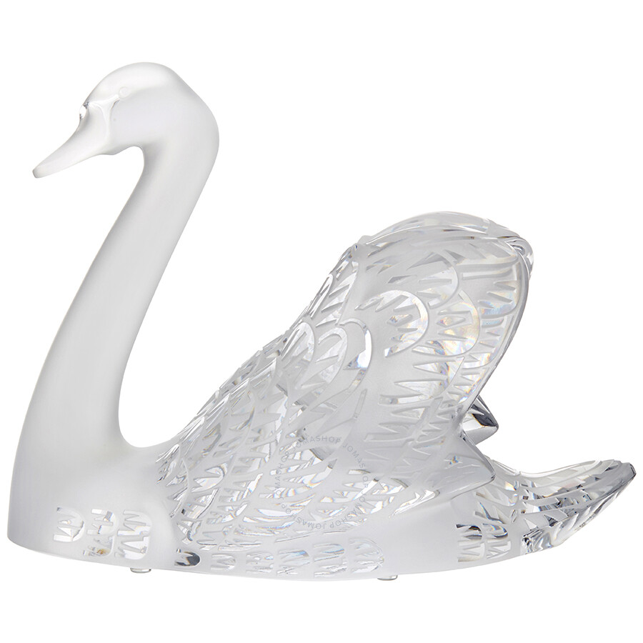 Lalique Swan Head Up Figurine 1161600 - Lalique - Crystals & Figurines 