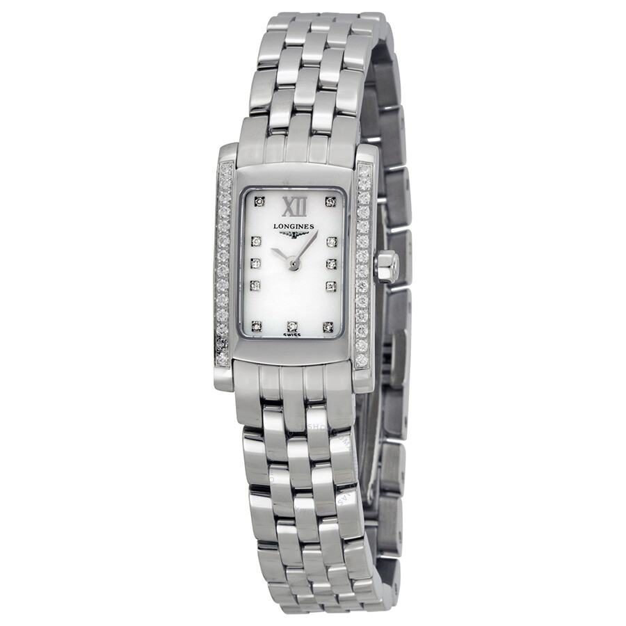 Longines Dolce Vita Mother of Pearl Dial Stainless Steel Ladies Watch ...
