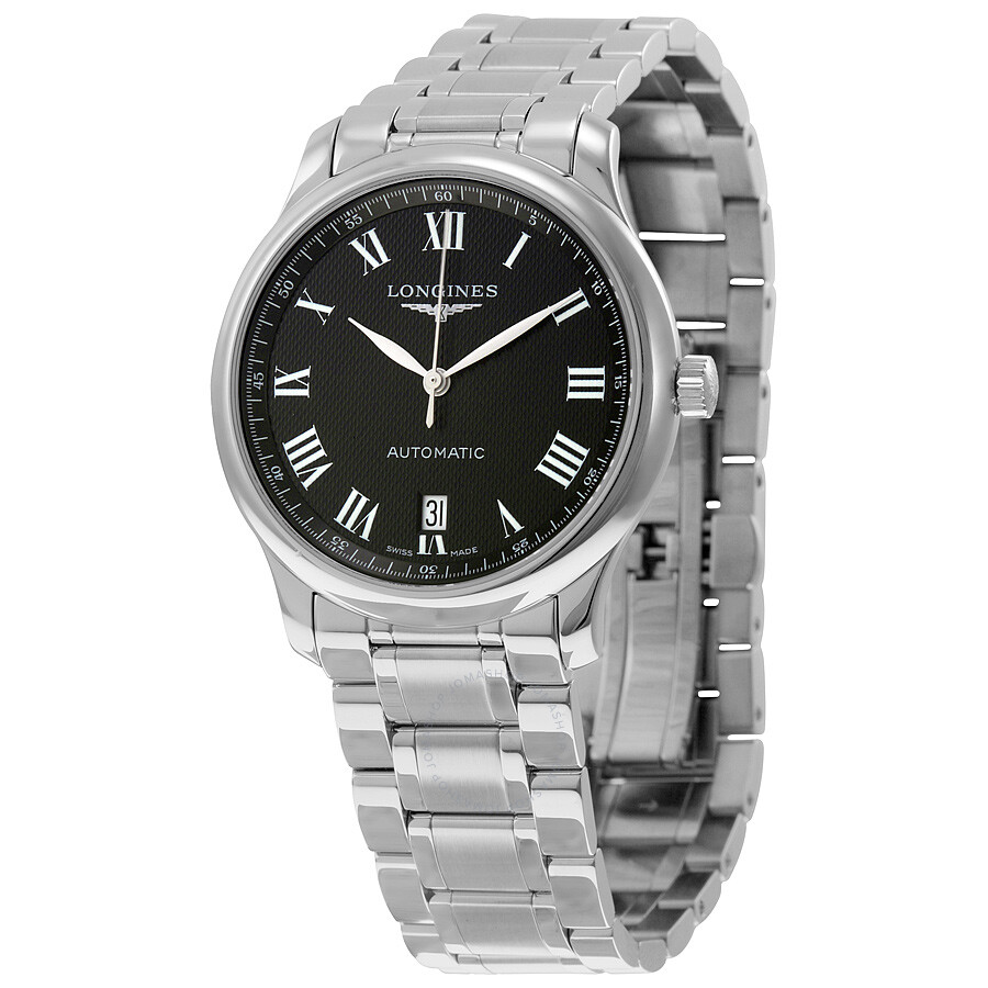 Longines Master Collection Automatic Black Dial Stainless Steel Men's ...