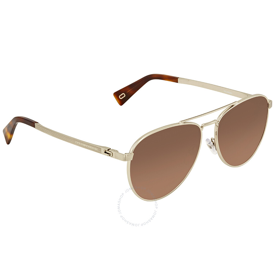 Marc Jacobs Brown Gradient Aviator Sunglasses Marc240s 03yg La 59 Marc Jacobs Sunglasses