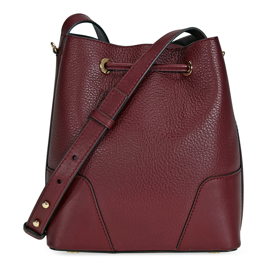 Michael Kors Cary Pebbled Leather Crossbody Bag- Oxblood - Michael Kors ...