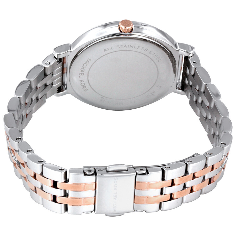 Michael Kors Cinthia Grey Mother Of Pearl Ladies Crystal Watch Mk3642 Michael Kors Watches